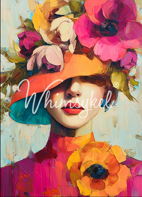Whimsykel Designs 18 lb Decoupage Tissue Paper 21x29" Derby Diva