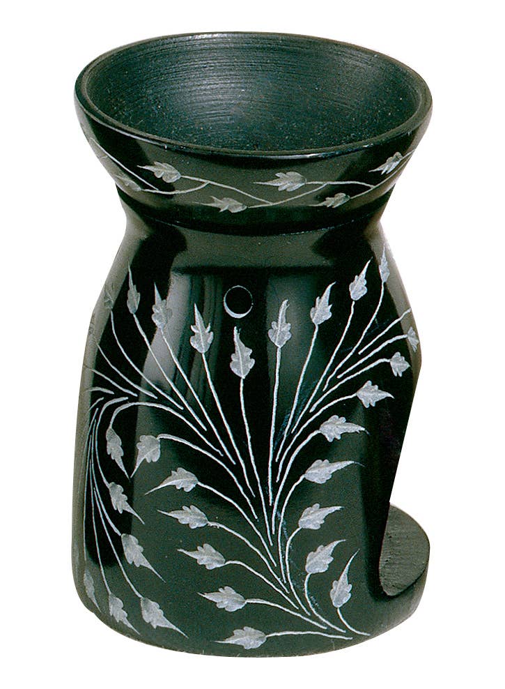 Deep Leaf Etched Diffuser - Soapstone