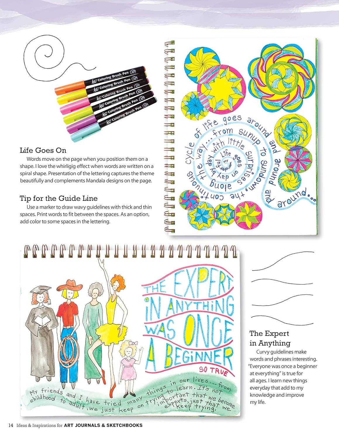 Ideas & Inspirations for Art Journals & Sketchbooks