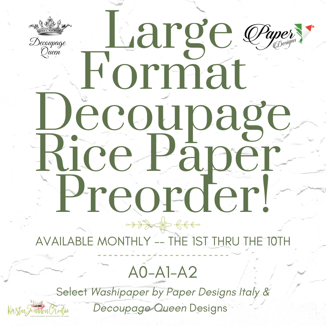 ITD Collection A4 Rice Paper for Decoupage R2168