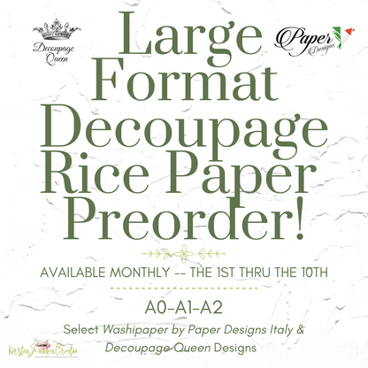 AB Studios A4 Rice Paper for Decoupage 0671
