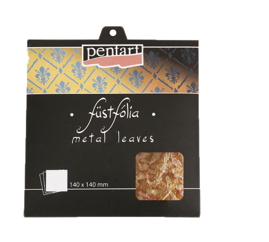 Pentart Variegated Leaves Metal Leaf, 14x14 cm, V02