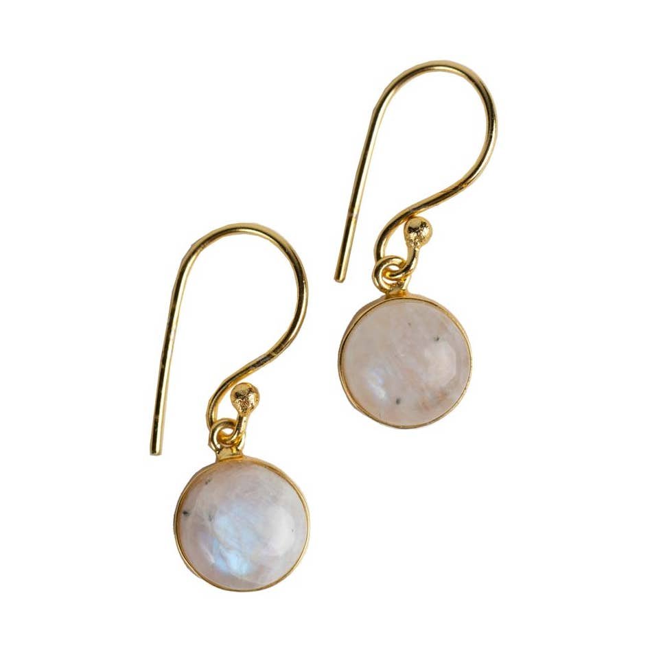 Moonstone Dew Drop Earrings