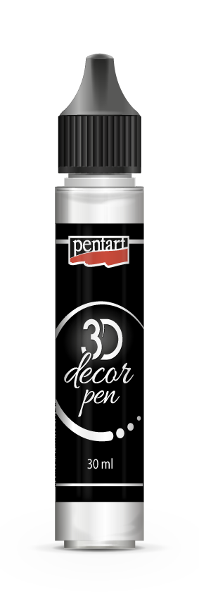 Pentart 3D Decor Pen 30 ml | Silver or White