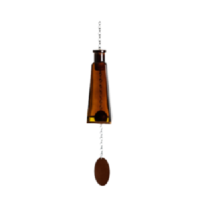 Glass Wind Chimes Made From Pyramid Shaped Bottles