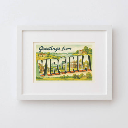 Virginia Postcard Art Print