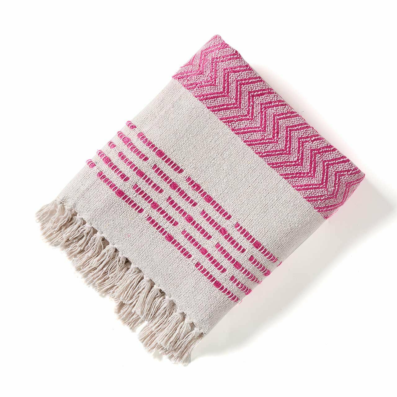 Blossom Pink Burl Rethread Throw Blanket