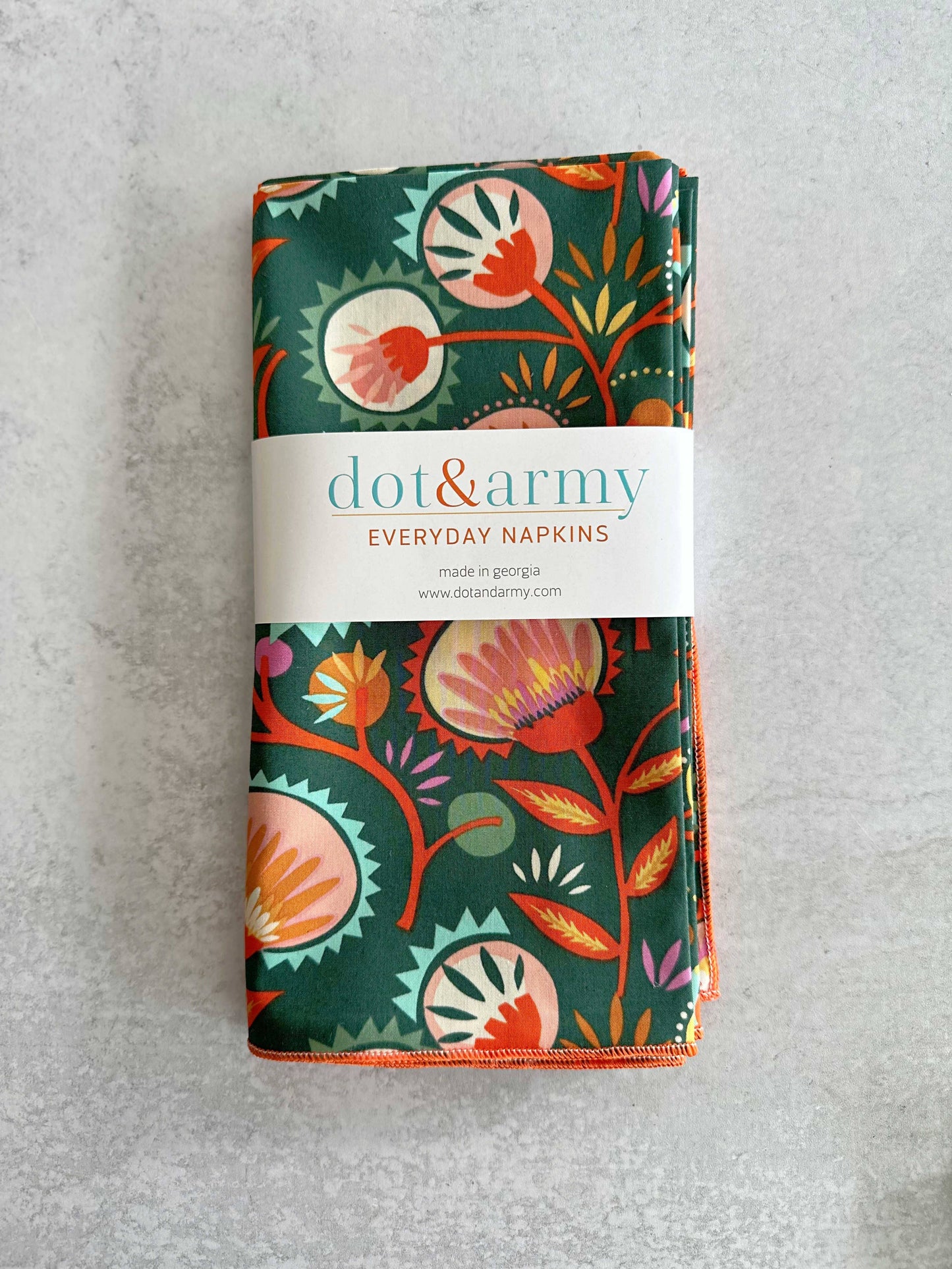 Desert Bloom Cloth Napkins, Set of Four, 18" Everyday