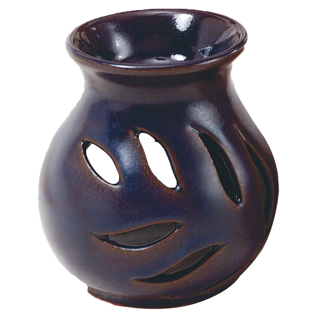 Blue Glazed Leaf Diffuser - Ceramic