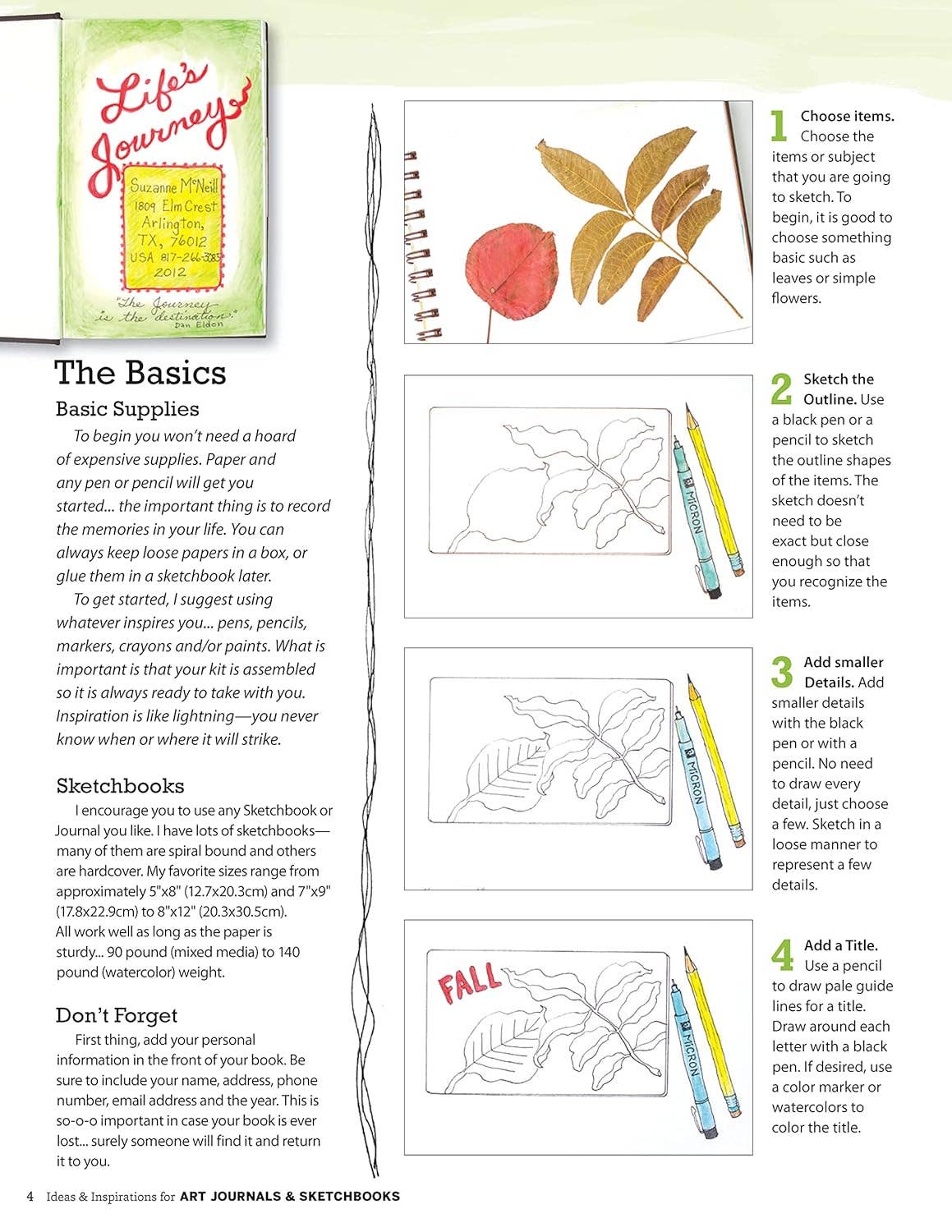 Ideas & Inspirations for Art Journals & Sketchbooks