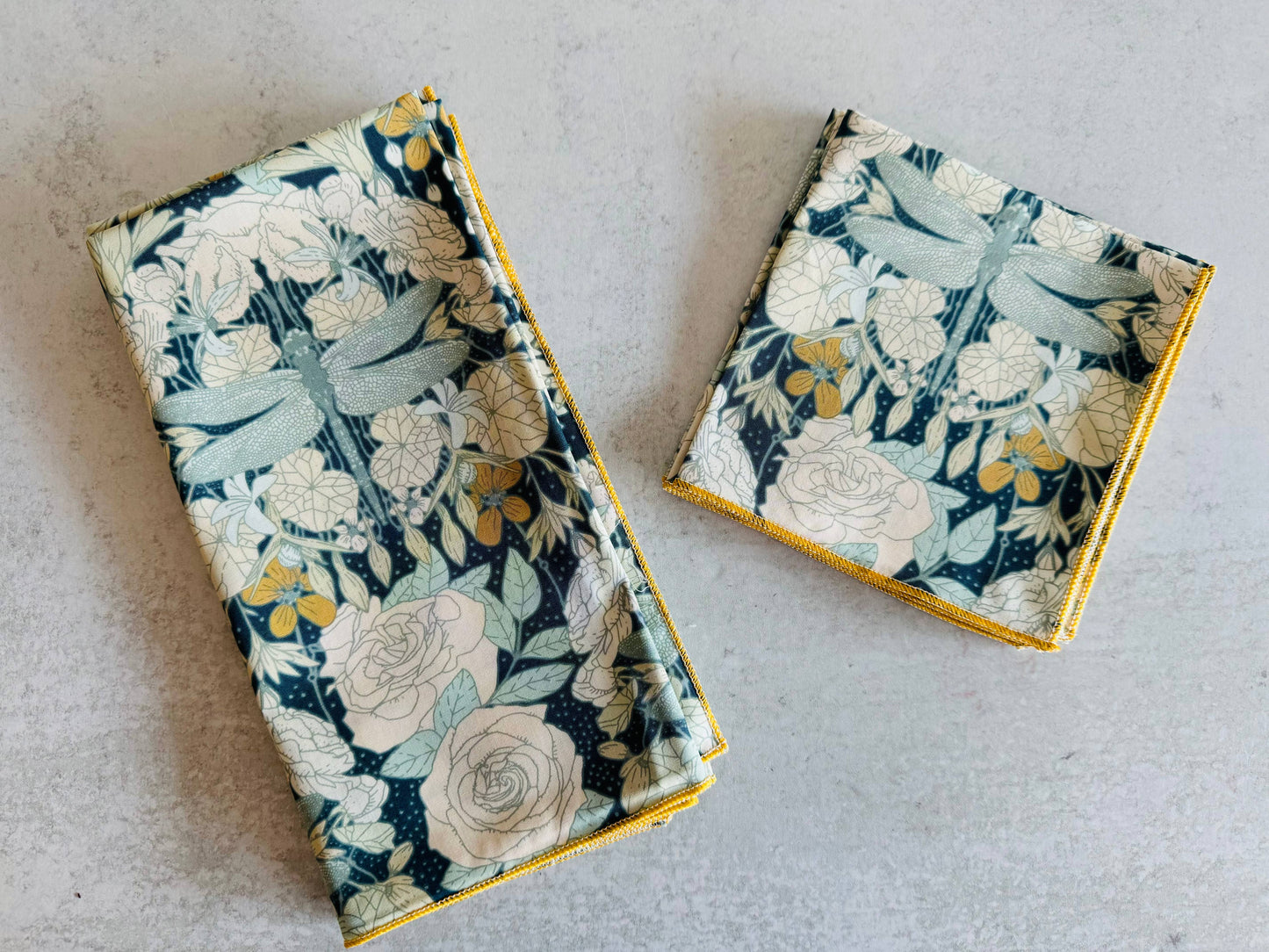 Dragonflies at Twilight Cloth Napkins, Set of Four, 18" Everyday