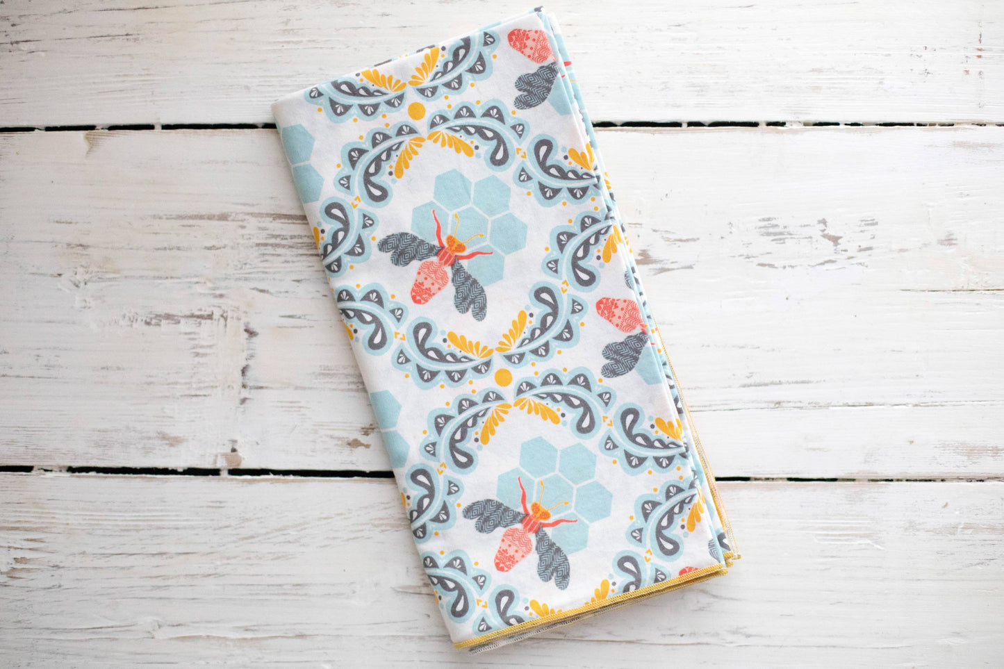 Honey Bee Cloth Napkins, Set of Four, 18" Everyday
