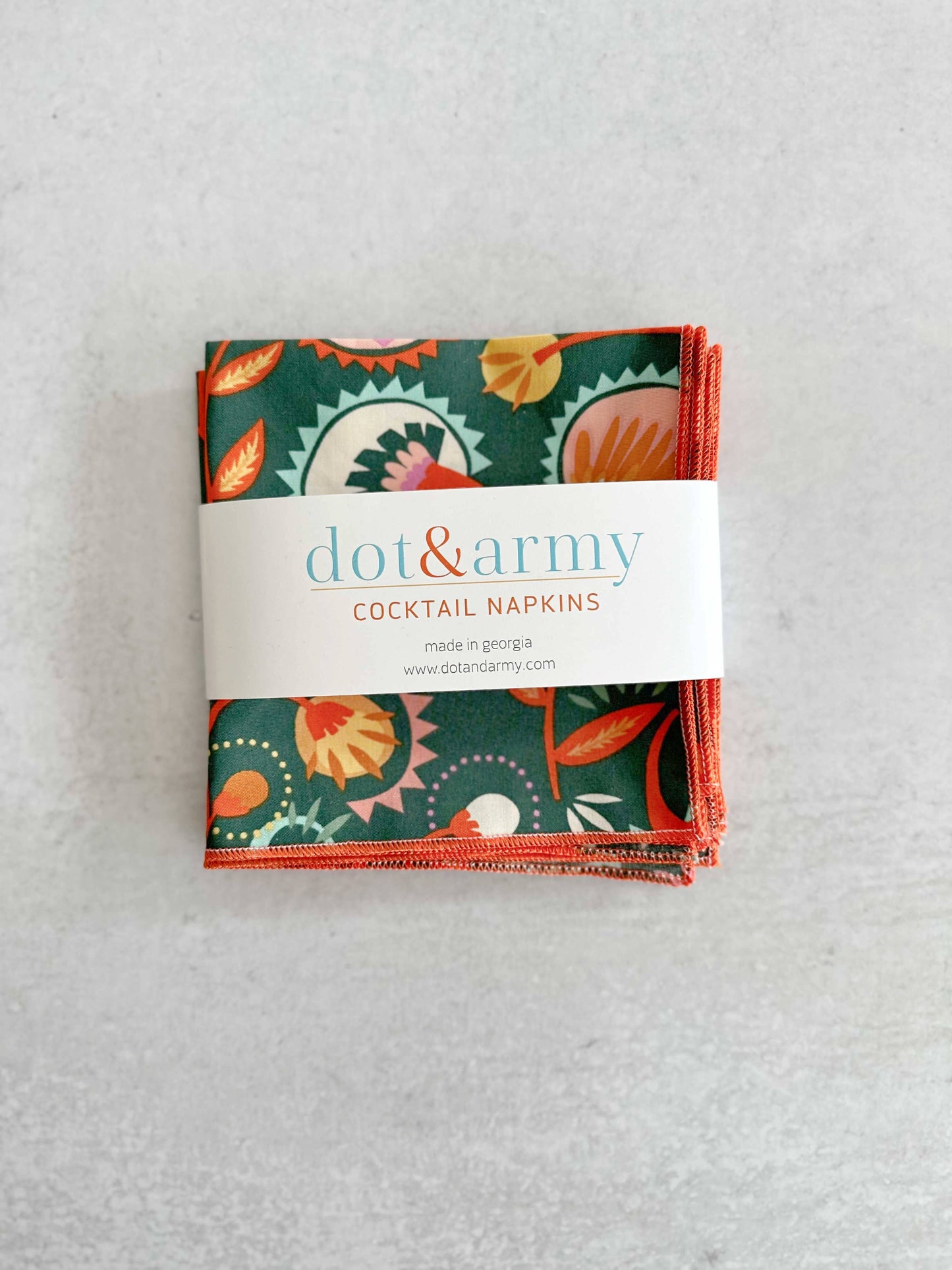Desert Bloom Cloth Napkins, Set of Four, 18" Everyday
