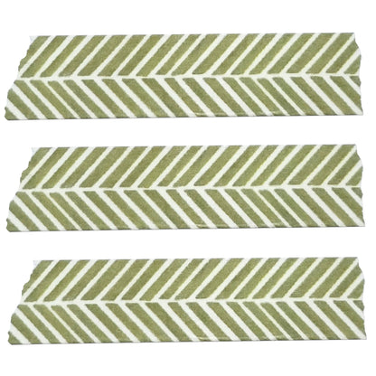 Green Herringbone Washi Tape