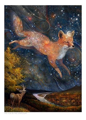The Fox in the Starlight | Artist: Lisa Falzon | FF25