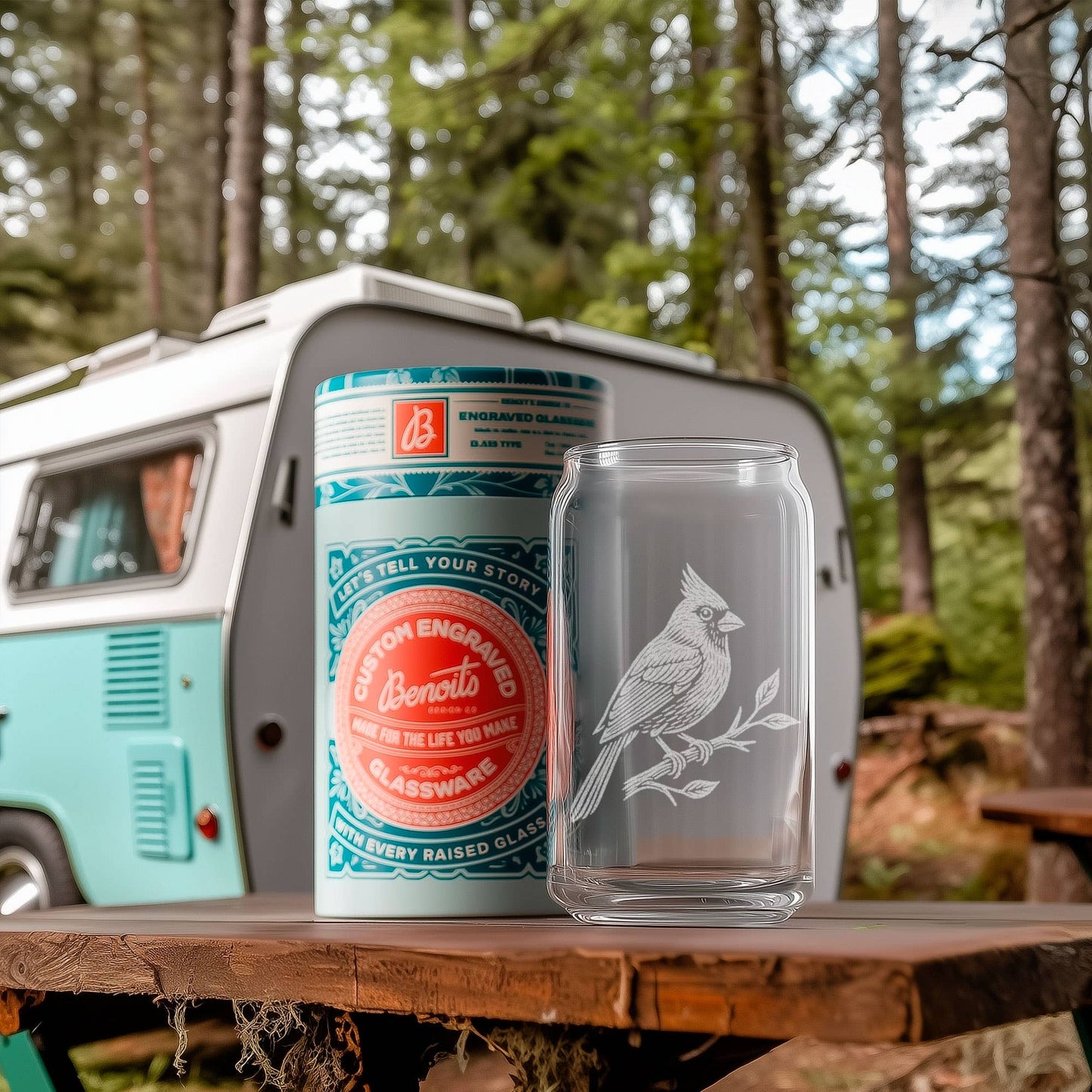 Cardinal Beer Can Glasses