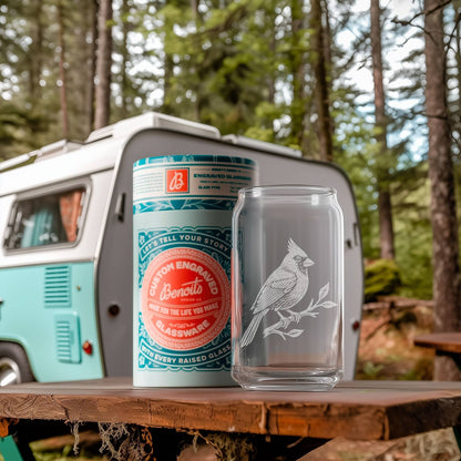 Cardinal Beer Can Glasses