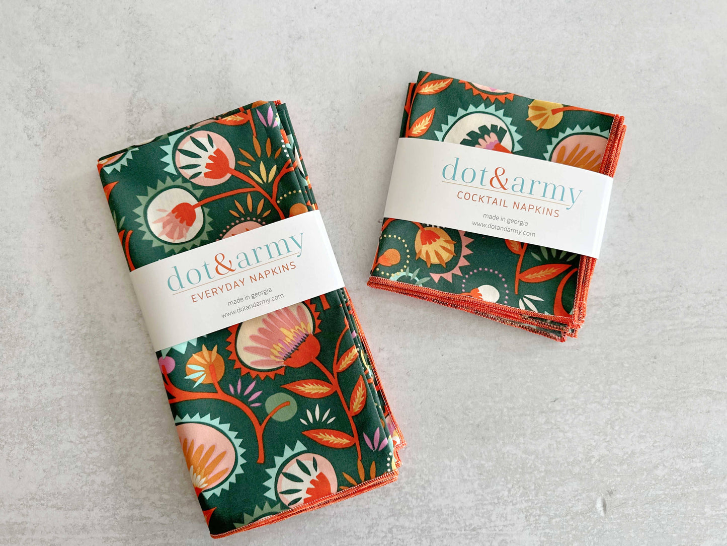 Desert Bloom Cloth Napkins, Set of Four, 18" Everyday