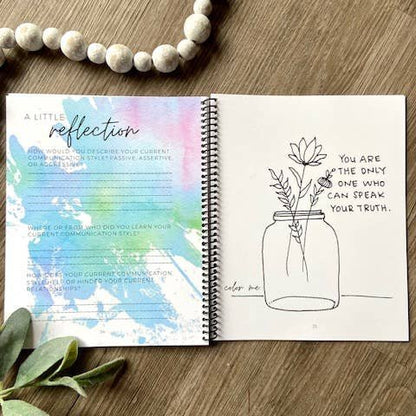 Workbook - the Art of Loving + Letting Go - Creative Journal