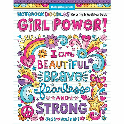 Notebook Doodles Girl Power! - Coloring Book For Tweens