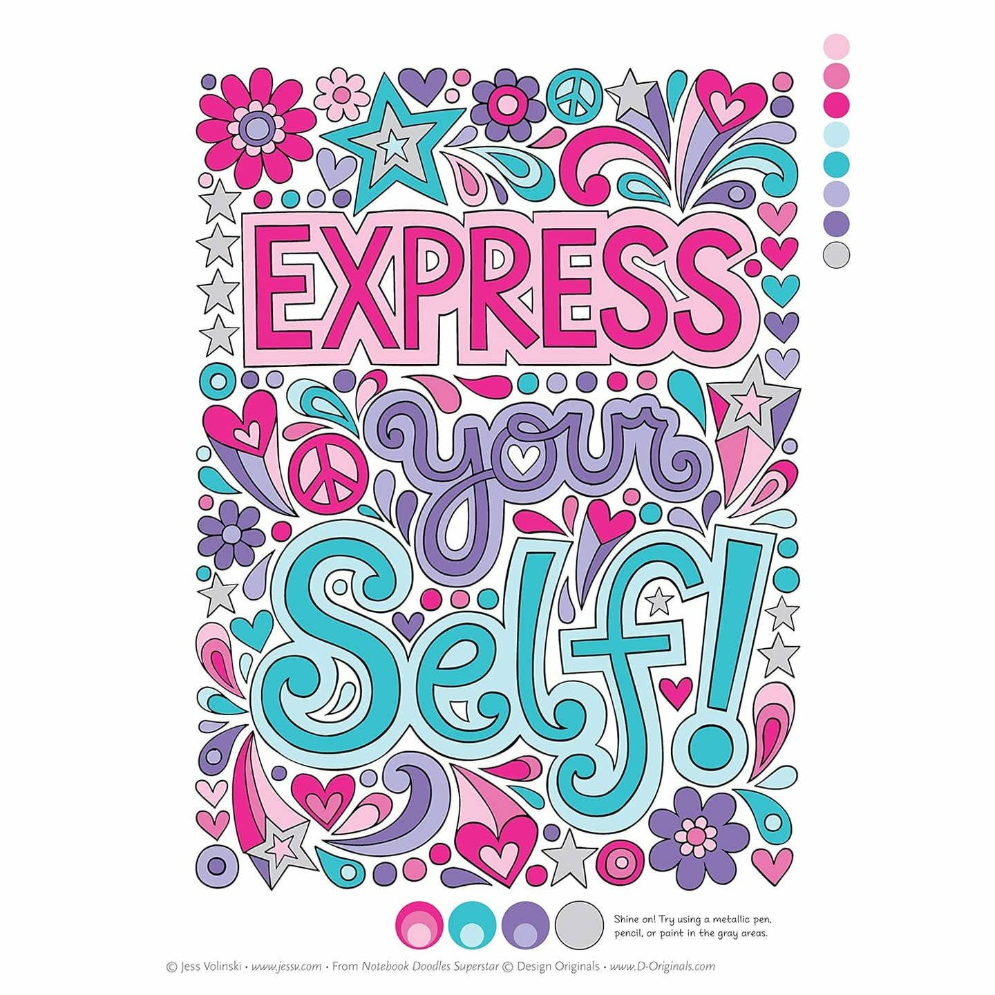 Notebook Doodles Superstar Coloring Book