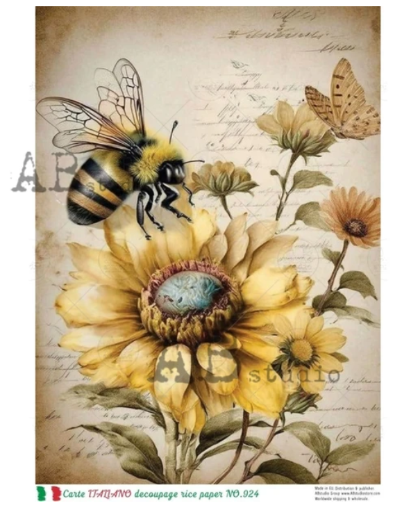 AB Studios A4 Rice Paper for Decoupage ABRP_924