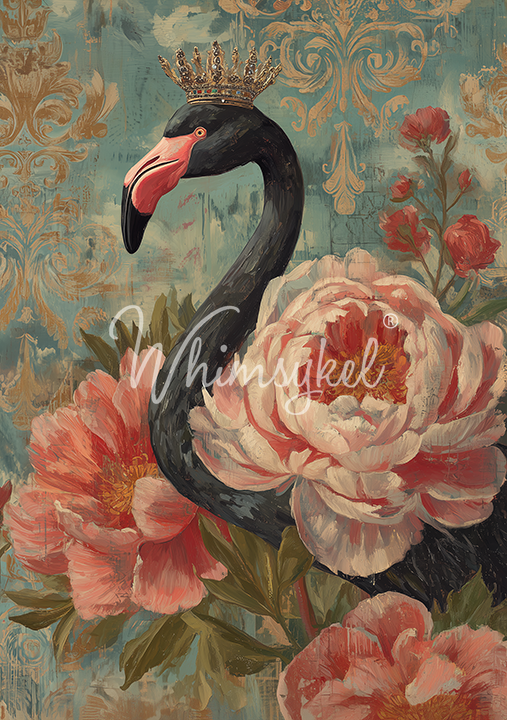 Whimsykel Designs 18 lb Decoupage Tissue Paper 21x29" Blackwater Belle