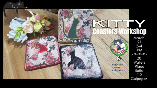 Kitty Coasters Workshop to Benefit MadCats