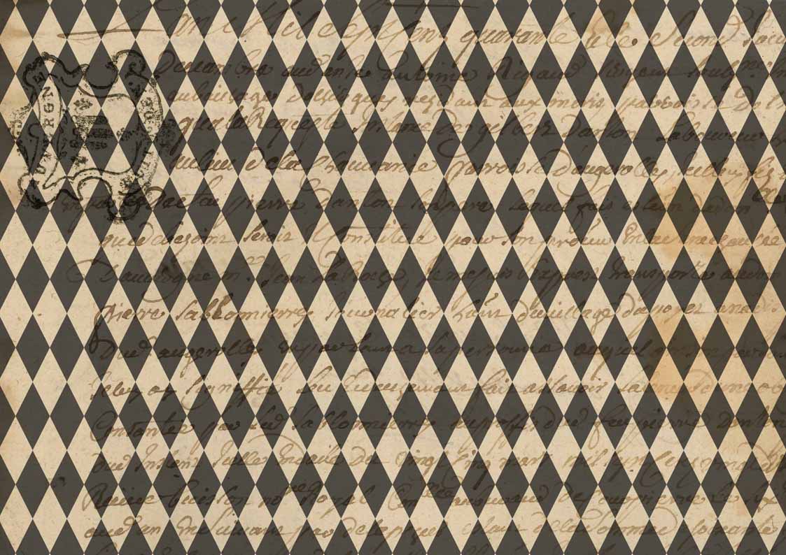 Decoupage Queen A4 Rice Paper Sheila's Black Harlequin