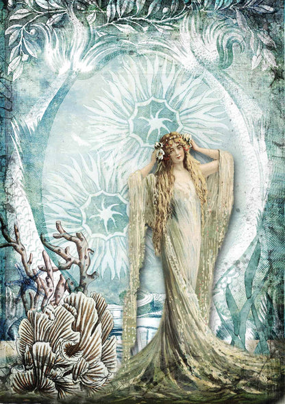 Decoupage Queen A4 Rice Paper Sea Queen