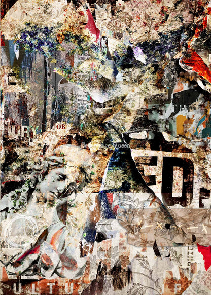 Decoupage Queen Rice Paper Tattered and Torn by Andy Skinner A4