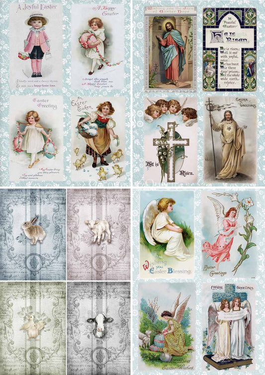 Decoupage Queen A4 Rice Paper Easter Minis