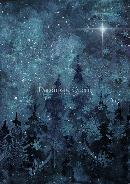 Decoupage Queen Rice Paper Night Sky A3 & A4
