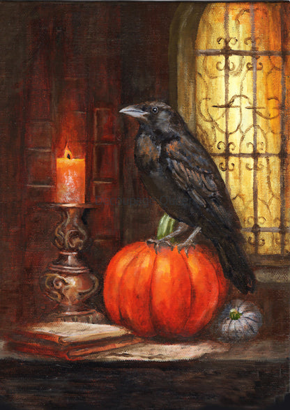 Decoupage Queen A4 Rice Paper Teresa Rene Art Gothic Raven