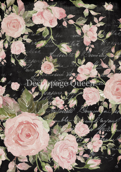Decoupage Queen A4 Rice Paper Market Roses