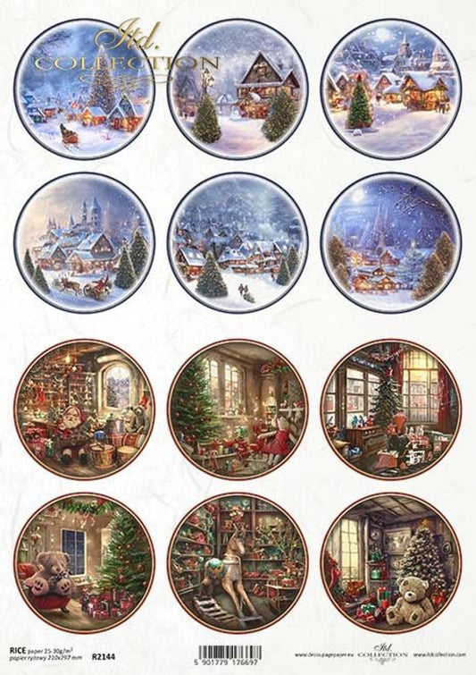 ITD Collection A4 Rice Paper for Decoupage R2144