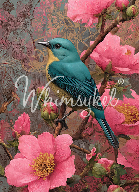 Whimsykel Designs 18 lb Decoupage Tissue Paper 21x29" Songbird Bloom