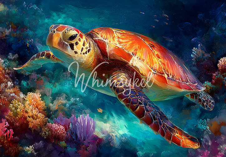 Whimsykel Designs 18 lb Decoupage Tissue Paper 21x29" Turtle Divine