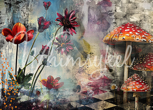 Whimsykel Designs 18 lb Decoupage Tissue Paper 21x29" or 20x14" Whimsykel Wonderland