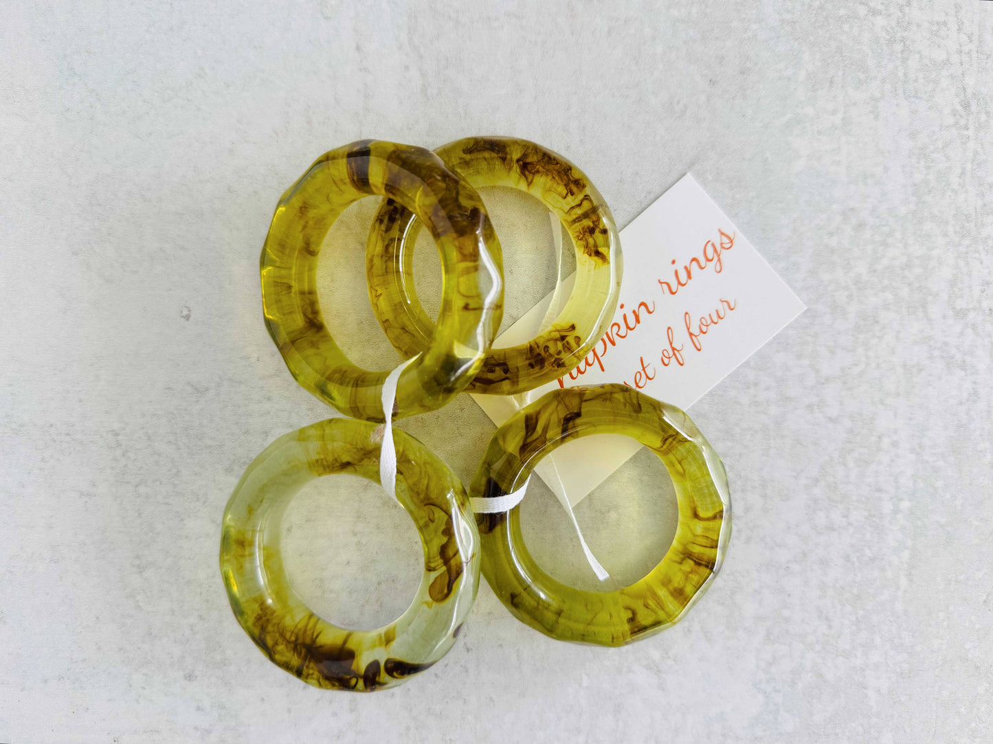 Napkin Rings, Set of Four