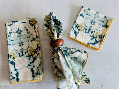 Dragonflies at Twilight Cloth Napkins, Set of Four, 18" Everyday