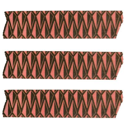 Pink Pyramids on Dark Green Geometric Washi Tape, 10m