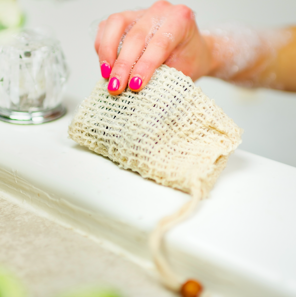 Compostable Sisal Soap Saver Bag