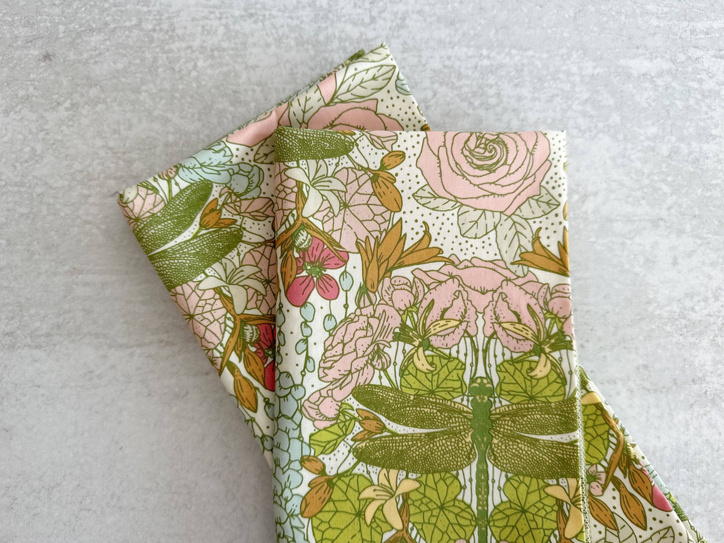 Dragonfly Cloth Napkins, Set of Four, 18" Everyday