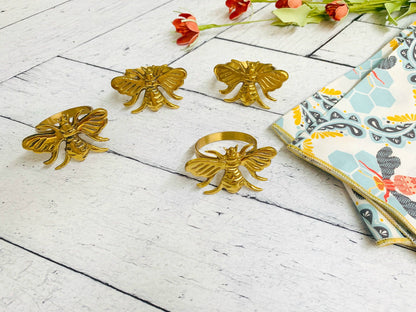 Honey Bee Cloth Napkins, Set of Four, 18" Everyday