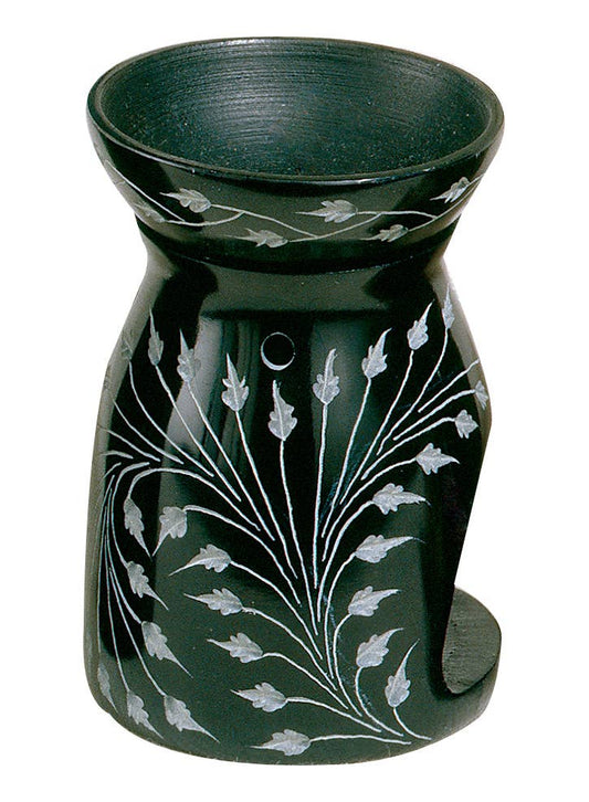 Deep Leaf  Etched Diffuser - Soapstone