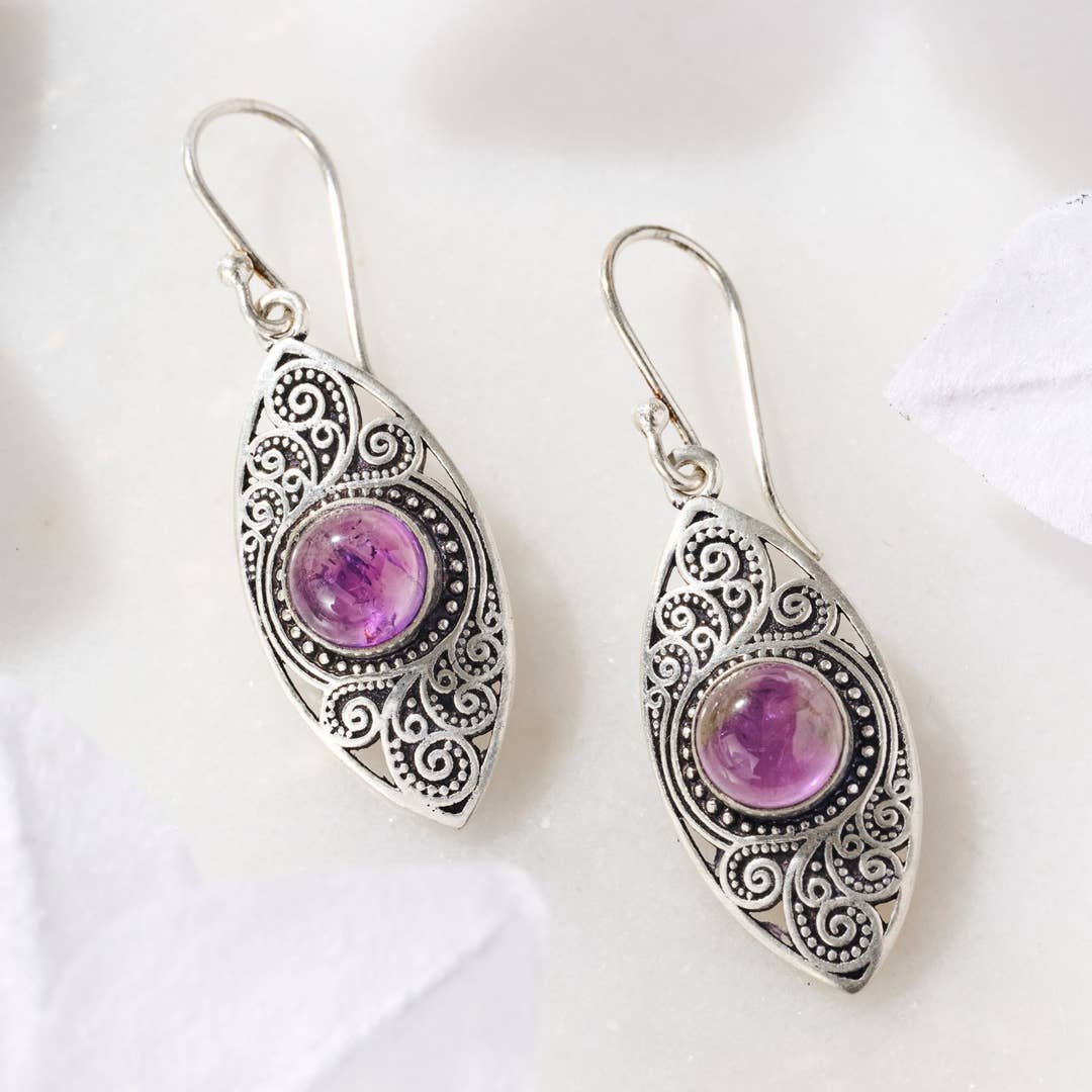 Saroop Amethyst Earrings