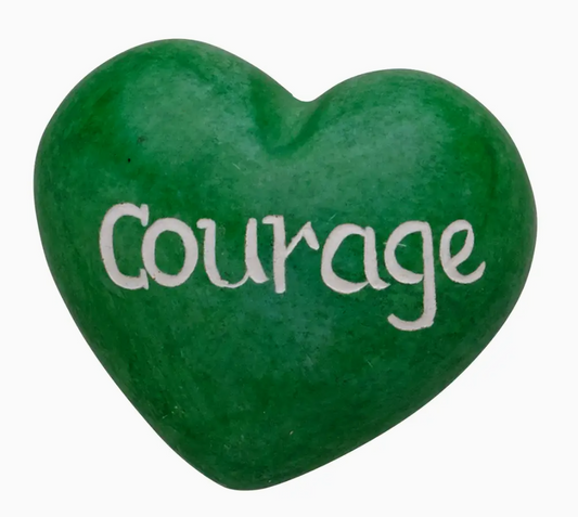 Courage Heart Paper Weight
