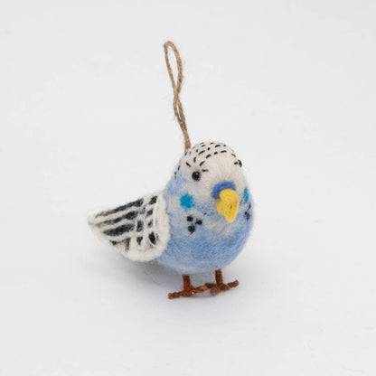 Ornament - Bird - Blue Parakeet