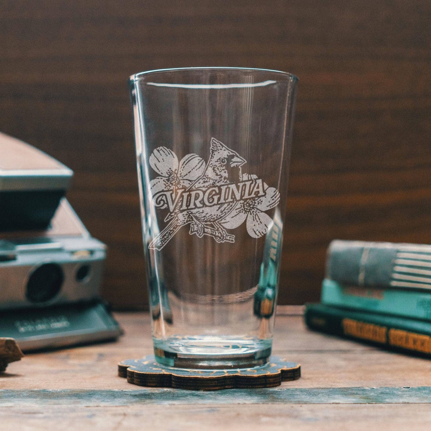 Virginia State Bird Old Fashioned Glasses